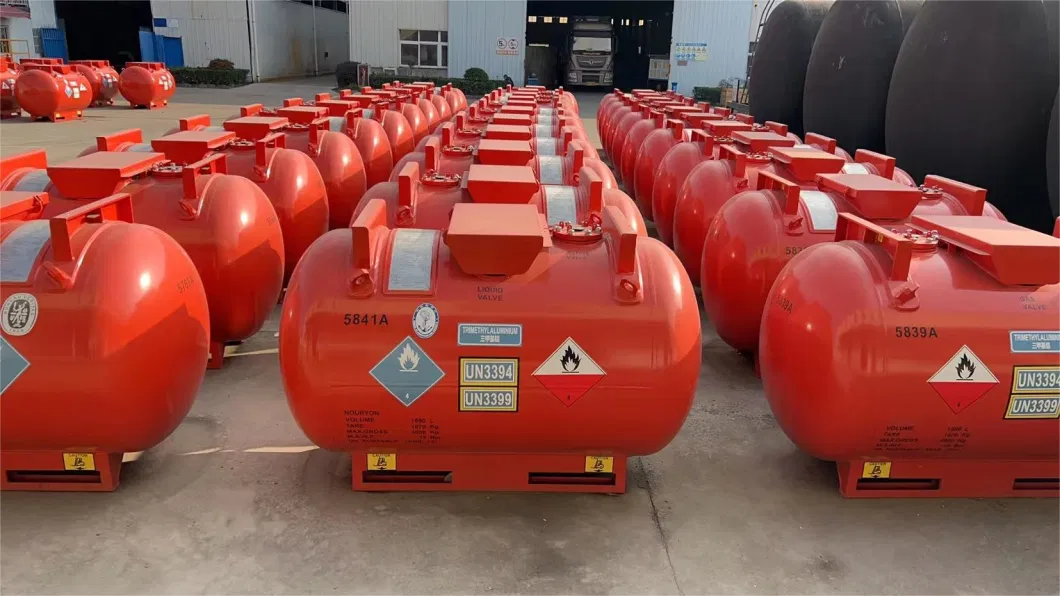 Alky Portable ISO Tank Container T21 Tank Capacity 1750L Un3394/3399 (C6H15Al Portable Tank Cabinet)