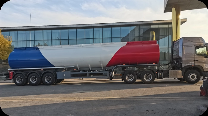 3 Axles 40000L/42000L/45000L/48000L/50000L Aluminum Steel Petroleum/Diesel/Fuel/Crude Oil/Milk/Water/Gasoline Tanker Trailer Tank Truck Trailer