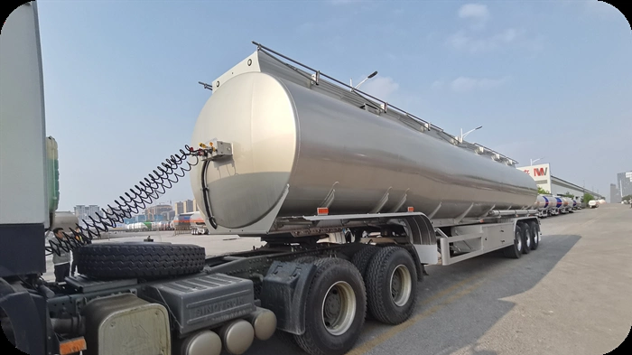 China Factory Petrol Tanker Trailer 3 Axles 50000 Liters Road Fuel Tanker Trailer