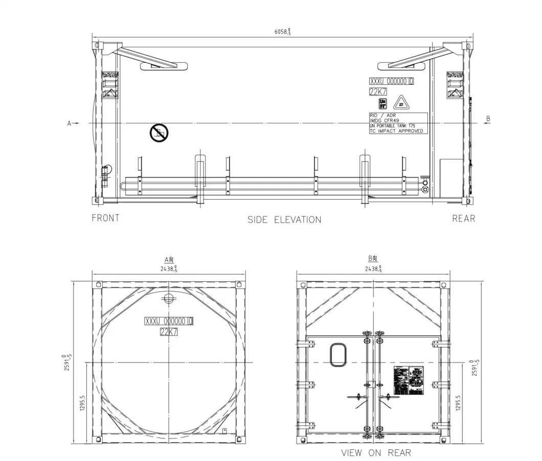 Hot Sale ISO Certificate Carbon Steel T50 T75 Hydrogen Storage Tank