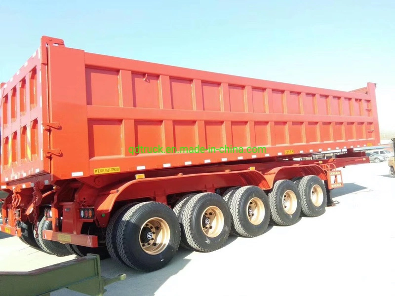 1%~10% Off Discount SINOTRUK 3/4 axle transportation Tipping tipper trailer/ 60 tons heavy duty dumping truck dump trailer