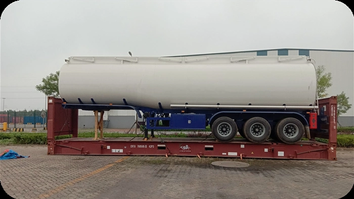 China Factory Petrol Tanker Trailer 3 Axles 50000 Liters Road Fuel Tanker Trailer