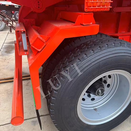 Heavy Duty 3/ 4/ 6 Achsen 40 Tonnen 60 Tonnen 80 Tonnen Hydraulischer hinterer U-förmiger Kippanhänger/Kipper-Sattelauflieger für Sand-/Minen-/Steintransport