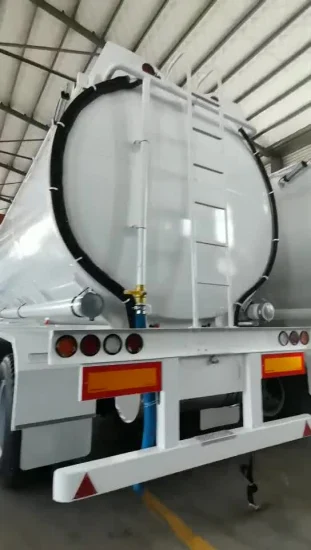 3 Achsen 30000L/40000L/50000L Tank/Tankwagen-Sattelauflieger aus Kohlenstoffstahl/Edelstahl/Aluminiumlegierung für den Transport von Öl/Kraftstoff/Diesel/Benzin/Rohöl/Wasser/Milch