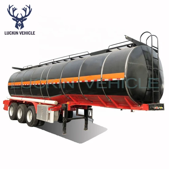 Bester Preis 3 Achsen 45m3/10000gal Kohlenstoffstahl Aluminiumlegierung Kraftstoff/Zement/Diesel/Benzin/Benzin/Milch/Bitumen/Wasser/Flüssigkeit Tank Tankwagen Sattelauflieger