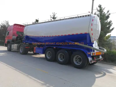 Hersteller von Flour Bulk Tanker Trailer Türkischer Zementsiloanhänger 80 Tonnen 60 Tonnen Kapazität Zementtanker